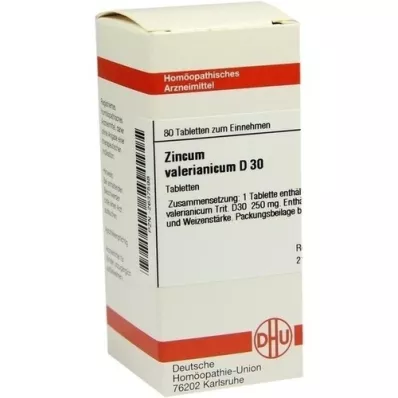 ZINCUM VALERIANICUM D 30 tablets, 80 pc