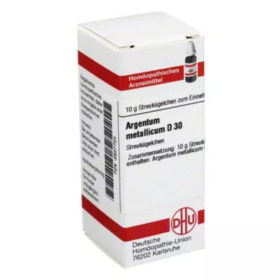 ARGENTUM METALLICUM D 30 globules, 10 g ARGENTUM METALLICUM D 30 globules, 10 g