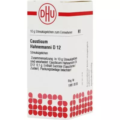 CAUSTICUM HAHNEMANNI D 12 globules, 10 g CAUSTICUM HAHNEMANNI D 12 globules, 10 g