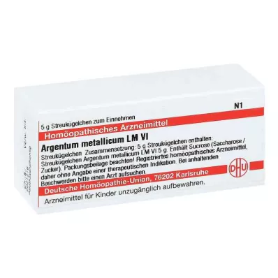 ARGENTUM METALLICUM LM VI Globules, 5 g ARGENTUM METALLICUM LM VI Globules, 5 g