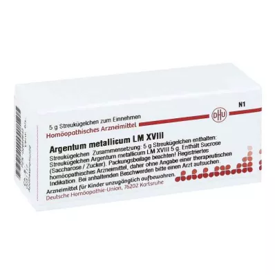 ARGENTUM METALLICUM LM XVIII Globules, 5 g ARGENTUM METALLICUM LM XVIII Globules, 5 g