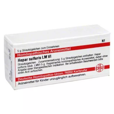 HEPAR SULFURIS LM VI Globules, 5 g HEPAR SULFURIS LM VI Globules, 5 g