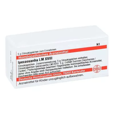 IPECACUANHA LM XVIII Globules, 5 g IPECACUANHA LM XVIII Globules, 5 g