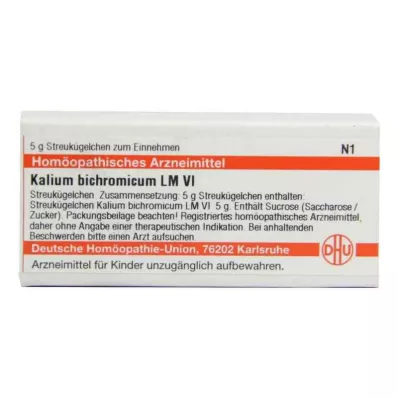 KALIUM BICHROMICUM LM VI Globules, 5 g KALIUM BICHROMICUM LM VI Globules, 5 g