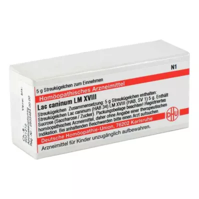 LAC CANINUM LM XVIII Globules, 5 g LAC CANINUM LM XVIII Globules, 5 g