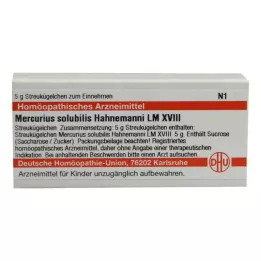 MERCURIUS SOLUBILIS Hahnemanni LM XVIII Globules, 5 g
