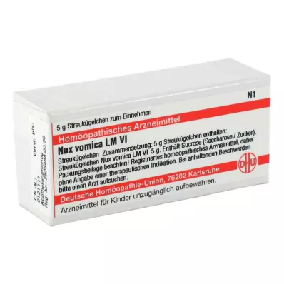 NUX VOMICA LM VI Globules, 5 g