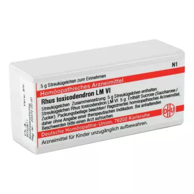 RHUS TOXICODENDRON LM VI Globules, 5 g