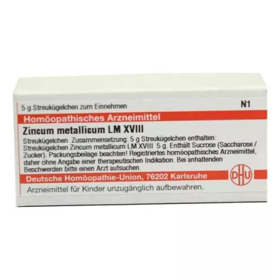 ZINCUM METALLICUM LM XVIII Globules, 5 g