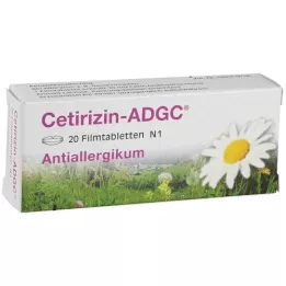 CETIRIZIN ADGC Film-coated tablets, 20 pcs