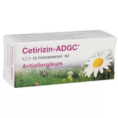 CETIRIZIN ADGC Film-coated tablets, 50 pcs