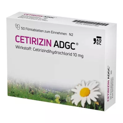 CETIRIZIN ADGC Film-coated tablets, 50 pcs CETIRIZIN ADGC Film-coated tablets, 50 pcs