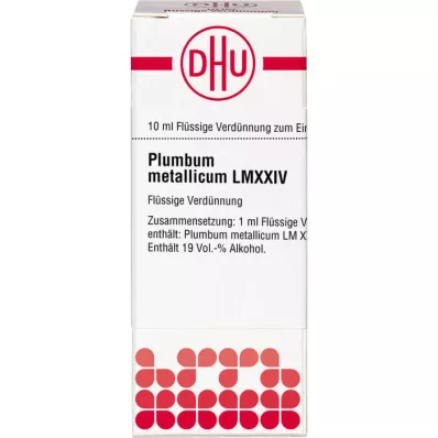 PLUMBUM METALLICUM LM XXIV Dilution, 10 ml