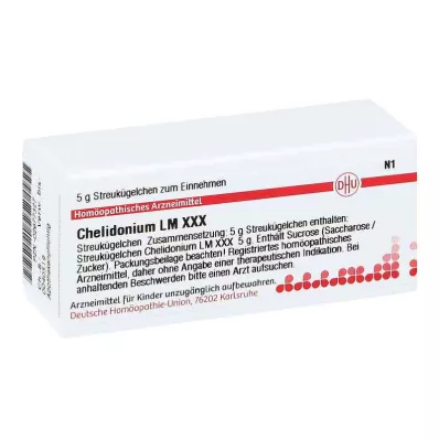 CHELIDONIUM LM XXX Globules, 5 g CHELIDONIUM LM XXX Globules, 5 g