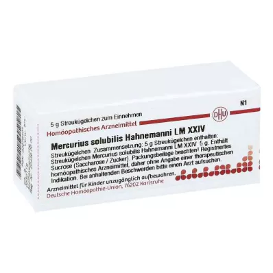 MERCURIUS SOLUBILIS Hahnemanni LM XXIV Globules, 5 g
