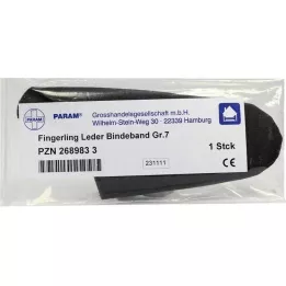 FINGERLING Leather size 7 with bandage, 1 pc