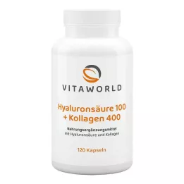 HYALURONSÄURE 100+Collagen 400 Capsules, 120 Capsules