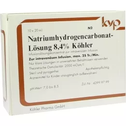 NATRIUMHYDROGENCARBONAT-Solution 8.4% Köhler, 10X20 ml