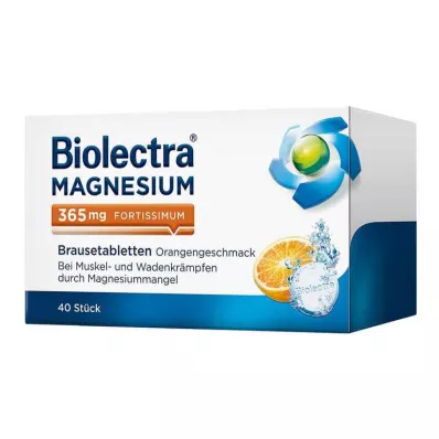 BIOLECTRA Magnesium 365 mg fortissimum Orange, 40 pcs BIOLECTRA Magnesium 365 mg fortissimum Orange, 40 pcs