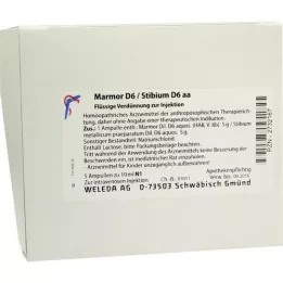 MARMOR D 6/Stibium D 6 aa Ampoules, 5X10 ml