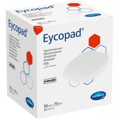 EYCOPAD Eye compresses 56x70 mm sterile, 25 pcs