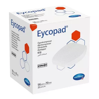 EYCOPAD Eye compresses 56x70 mm sterile, 25 pcs EYCOPAD Eye compresses 56x70 mm sterile, 25 pcs