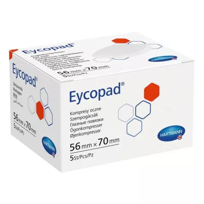 EYCOPAD Eye compresses 56x70 mm non-sterile, 5 pcs EYCOPAD Eye compresses 56x70 mm non-sterile, 5 pcs