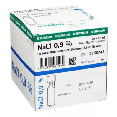 KOCHSALZLÖSUNG 0.9% Miniplasco connect, 20X10 ml