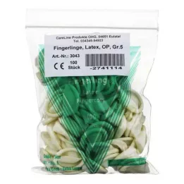 FINGERLING Latex OP Size 5, 100 pcs