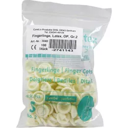 FINGERLING Latex OP Size 2, 100 pcs