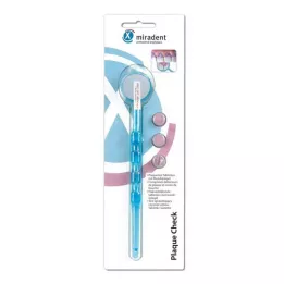 MIRADENT Plaquetest Mira2+mirror blue transparent, 1 pc