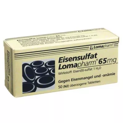 EISENSULFAT Lomapharm 65 mg coated tab, 50 pcs
