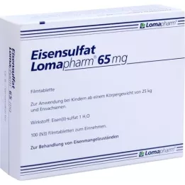 EISENSULFAT Lomapharm 65 mg coated tab, 100 pcs