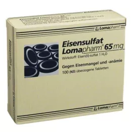 EISENSULFAT Lomapharm 65 mg coated tab, 100 pcs