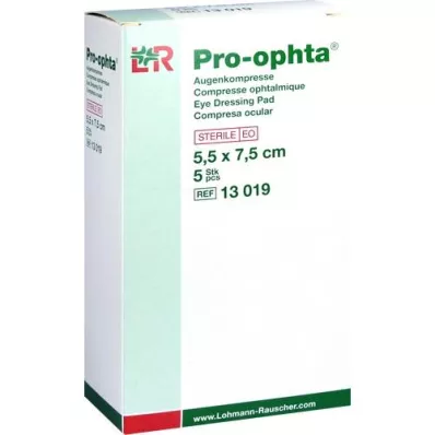 PRO-OPHTA Compresses 5.5x7.5 cm sterile single, 5 pcs