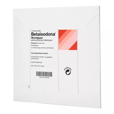 BETAISODONA Wound gauze 10x10 cm, 10 pcs BETAISODONA Wound gauze 10x10 cm, 10 pcs