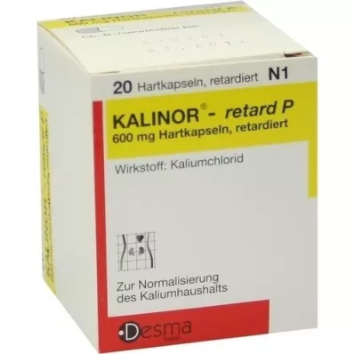 KALINOR retard P 600 mg hard capsules, 20 pcs