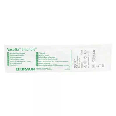 VASOFIX Brown tube 18 G 45 mm green, 1 pc VASOFIX Brown tube 18 G 45 mm green, 1 pc