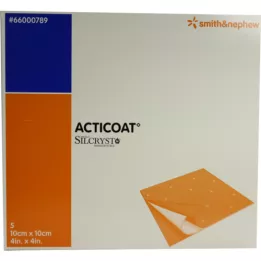 ACTICOAT 10x10 cm antimicrobial wound dressing, 5 pcs