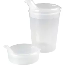 EINNEHMEBECHER without handle w.lid 4mm milky, 1 pc