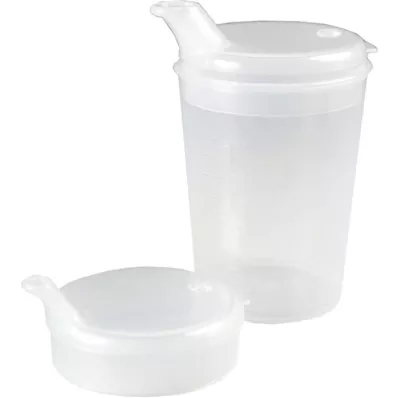 EINNEHMEBECHER without handle w.lid 4mm milky, 1 pc