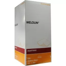 MELOLIN 10x10 cm wound dressings sterile, 100 pcs
