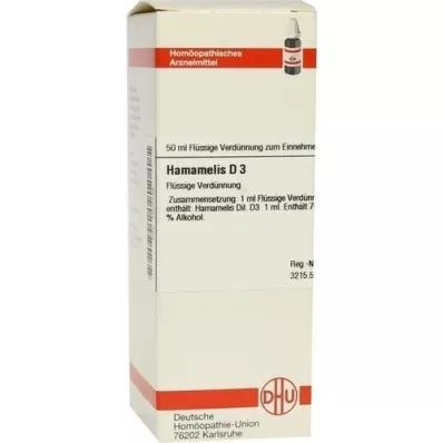 HAMAMELIS D 3 Dilution, 50 ml