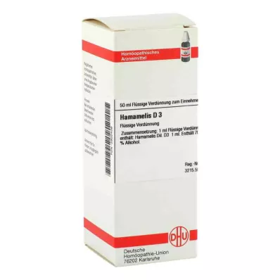 HAMAMELIS D 3 Dilution, 50 ml