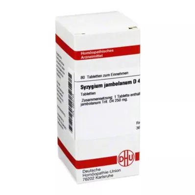 SYZYGIUM JAMBOLANUM D 4 tablets, 80 pc