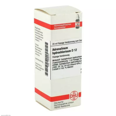 ADRENALINUM HYDROCHLORICUM D 12 Dilution, 20 ml