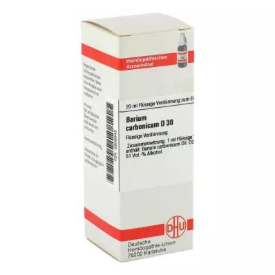 BARIUM CARBONICUM D 30 Dilution, 20 ml BARIUM CARBONICUM D 30 Dilution, 20 ml