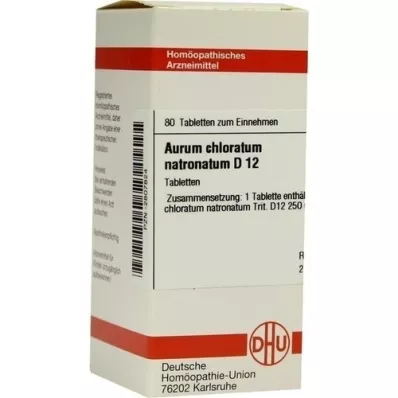 AURUM CHLORATUM NATRONATUM D 12 tablets, 80 pc