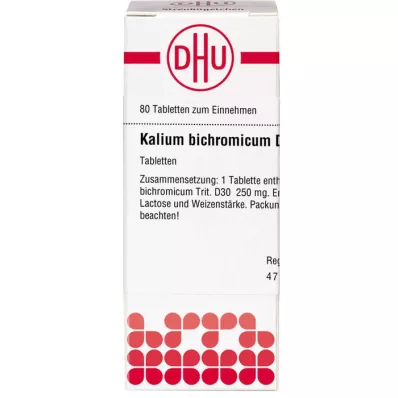 KALIUM BICHROMICUM D 30 tablets, 80 pc