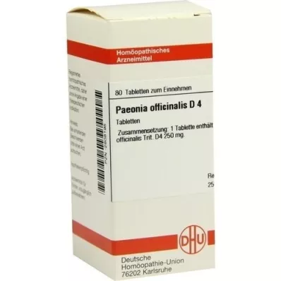 PAEONIA OFFICINALIS D 4 tablets, 80 pc